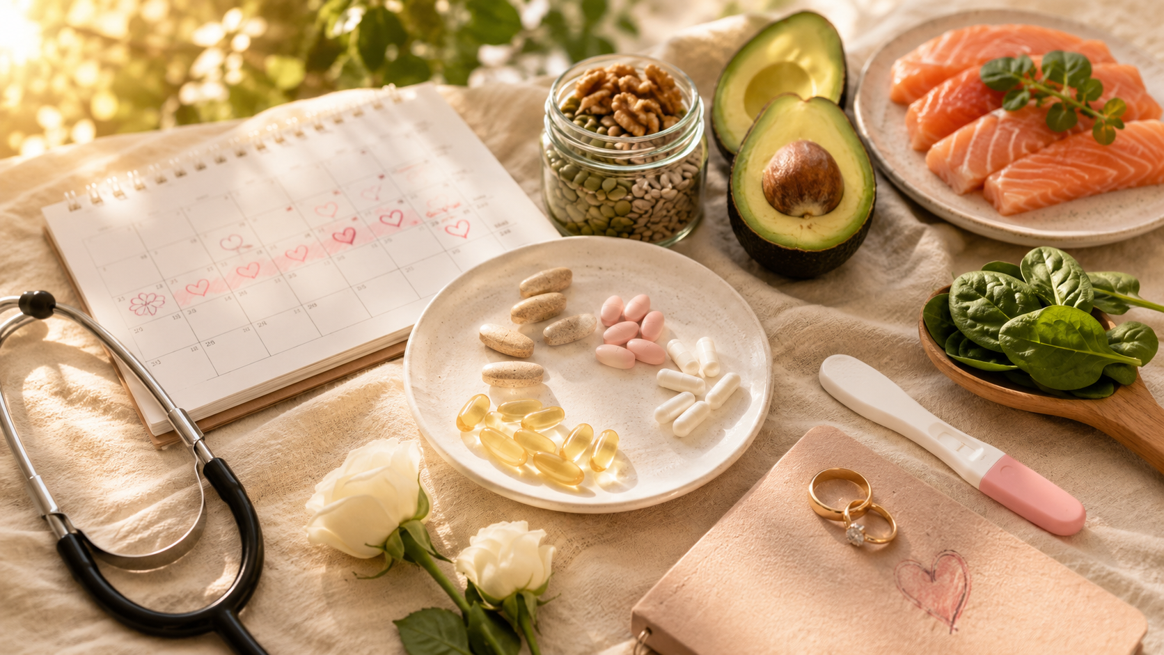 Hamiləliyə hazırlıq 3 aylıq plan — kişi və qadın üçün vitamin, folik asit, sperma keyfiyyəti və ovulyasiya hesablama